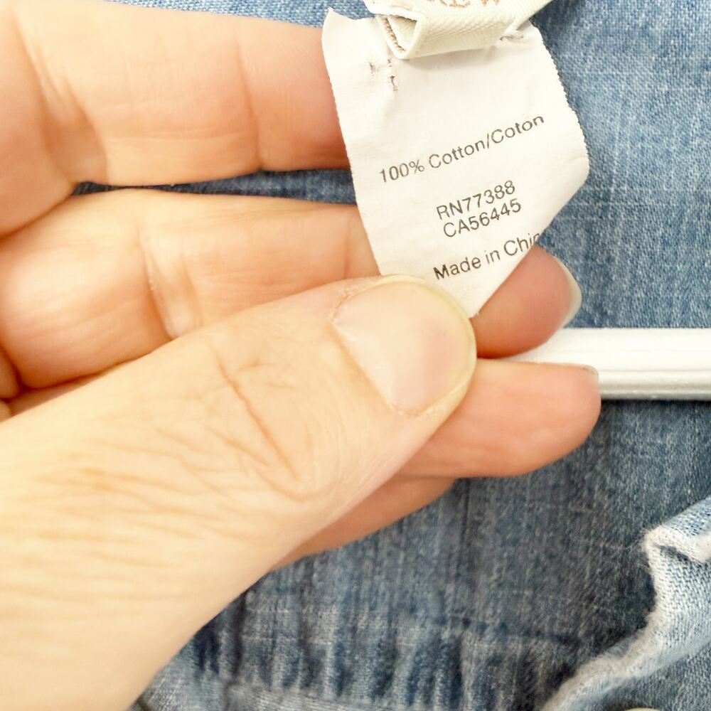J.Crew Denim Chambray Shirt Size 6 - Picture 4 of 4